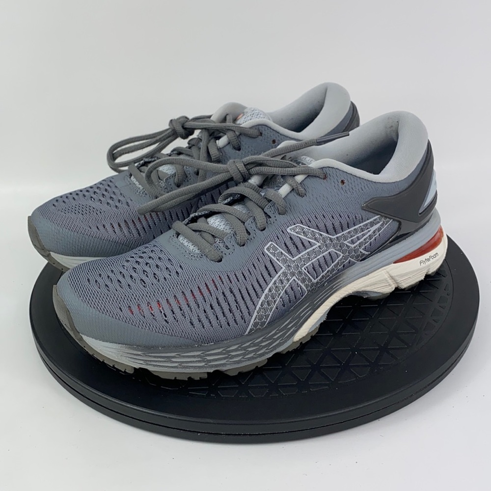 Asics Gel-Kayano 25 Gray/White Athletic Running Shoes 1012A026 Women's Size 7